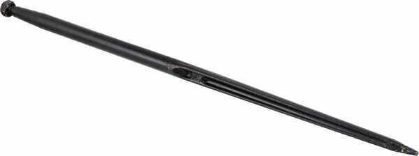 Pièces agricoles - Fenaison & élevage - Dents de chargeur droites, double section en T 42x1200mm, pointe avec écrou M28x1.5mm, rouge