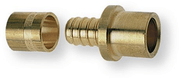 Adaptateur droit pour tube cuivre 12mm tube PER 13x16mm (par 1)