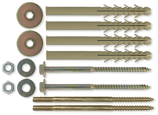 Plomberie - Joints et accessoires de plomberie - Kit de fixation chauffe-eau sur parpaing avec isolant<lt/> 70mm diamètre16xlongueur200 (par 1)