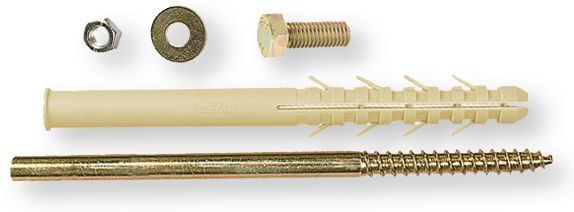 Plomberie - Joints et accessoires de plomberie - Kit de 20 fixations pour radiateur sur parpaing avec isolant<gt/> 70 mm M8 diamètre 12x longueur240 (par 1)