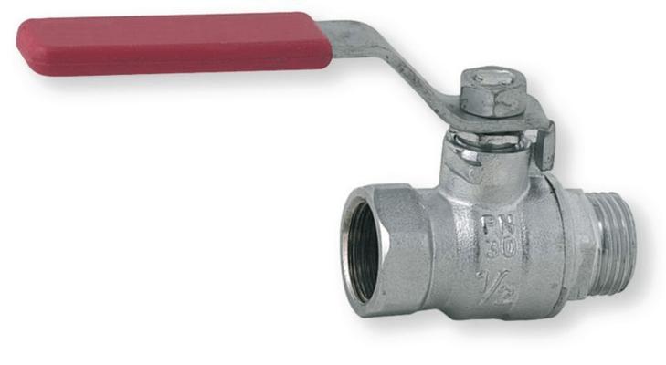 Plomberie - Joints et accessoires de plomberie - Vanne d’arrêt à sphère à poignée avec filetage mâle-femelle 1" (par 1)