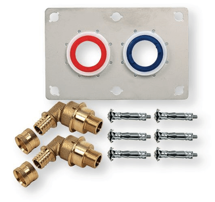 Plomberie - Joints et accessoires de plomberie - Kit installation sur plaque de plâtre PER à glissement 13x16 filetage mâle 3/8 entraxe 55 mm (par 1)