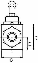 Pièces agricoles - Hydraulique - Robinet a 2 voies 12L