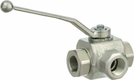 Vanne billes 3 v. 3/4" jnt sp.