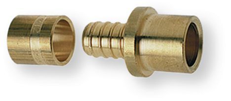 Plomberie - Joints et accessoires de plomberie - Adaptateur droit pour tube cuivre 12mm tube PER 10x12mm (par 1)