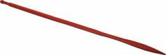 Dent de chargeur, droite, section carrée 36x1400mm, pointe aplatie avec écrou M22x1,5mm, rouge, SHW