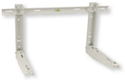 Support de climatiseur prémonté 450x400x800 avec niveau 80 kg par bras, livré avec entretoise postérieure de réglage et rondelle