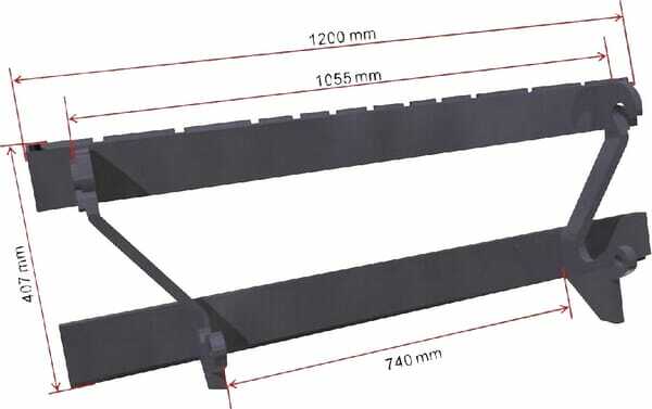 Pièces agricoles - Fenaison & élevage - Bâti pour fourche de chargeur 1500/2000kg