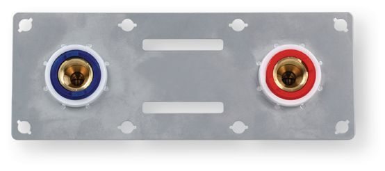 Plomberie - Joints et accessoires de plomberie - Kit fixation robinetterie cloison sèche pour PER 13X16 mm sortie filetage 1/2" entraxe 150 mm (par 1)