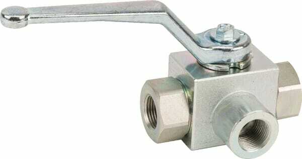 Pièces agricoles - Hydraulique - Vanne billes 3 v. 3/8" jnt sp.