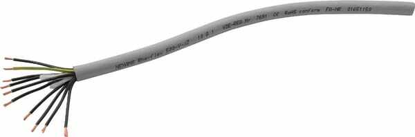 Pièces agricoles - Electricité - Câble 10x1mm² gris PVC au métre Helukabel