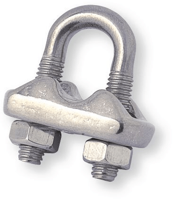 Boulonnerie, quincaillerie - Visserie boulonnerie - Sachet 10 serres-câble inox A4 pour câble diamètre 5 mm (par 1)