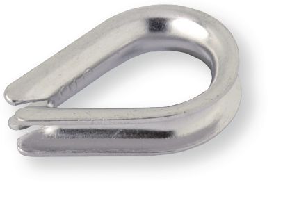 Boulonnerie, quincaillerie - Visserie boulonnerie - Sachet 10 cosses-coeur inox A4 longueur 17, Largeur 10, pour cable de diamètre 3 (par 1)
