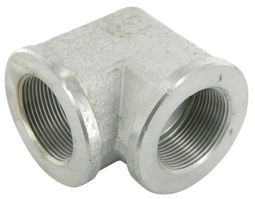 Pièces agricoles - Hydraulique - Raccord coudé F 1-1/2 BSP