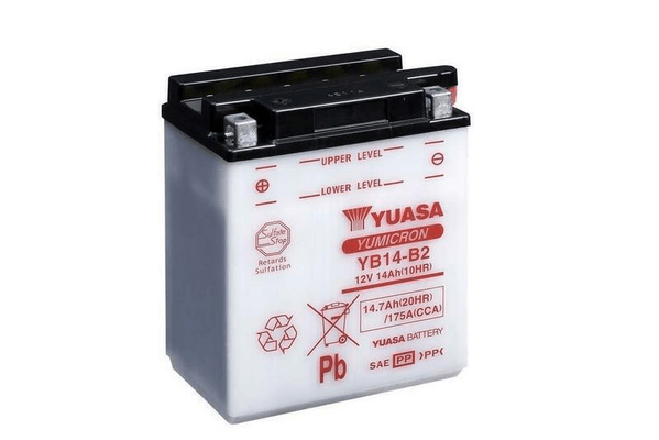 Pièces Quad & Motos - Electrique - Batterie YUASA conventionnelle sans pack acide - YB14-B2