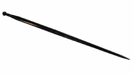 Pièces agricoles - Fenaison & élevage - Dent de chargeur, droite, section en double T 36x600mm, extrémité pointue avec écrou M22x1,5mm, rouge, SHW