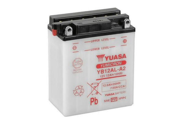Pièces Quad & Motos - Electrique - Batterie YUASA conventionnelle sans pack acide - YB12AL-A2