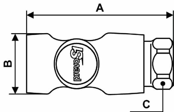 Pièces agricoles - Pièce pneumatique - Raccord rap. sécu fem BSP1/4"
