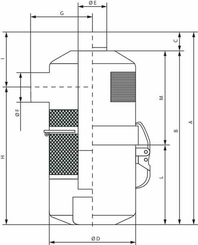 Pièces agricoles - Fertilisation & Lisier - Filtre-silencieux 5500 l/min Battioni Pagani