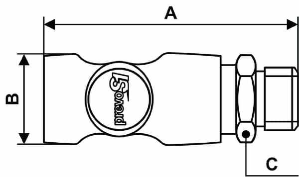 Pièces agricoles - Pièce pneumatique - Raccord rap. sécu mâle BSP1/2"