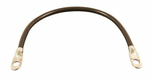 Câble de batteries noir 30cm 2 x oeillets 11,1 mm