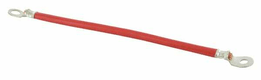 Câble de batteries rouge 20cm 2xoeillets 12,7 mm