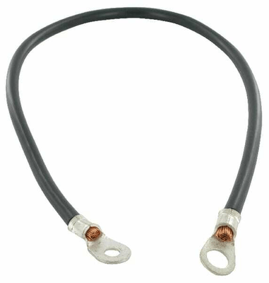 Pièces agricoles - Eclairage - Câble de batteries noir 50cm 2 x oeillets 11,1 mm