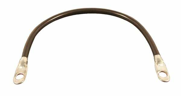 Pièces agricoles - Eclairage - Câble de batteries noir 20cm 2xoeillets 11,1 mm