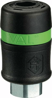 Pièces agricoles - Pièce pneumatique - Racc.rapide filet fem. BSP3/8"