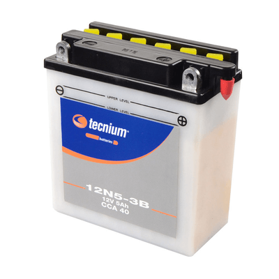 Pièces Quad & Motos - Electrique - Batterie TECNIUM conventionnelle avec pack acide - 12N5-3B