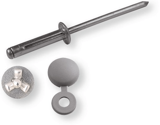 Boulonnerie, quincaillerie - Visserie boulonnerie - Kit de fixation gris pour plaque d'immatriculation (par 1)