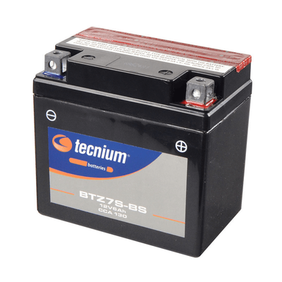 Pièces Quad & Motos - Electrique - Batterie TECNIUM sans entretien avec pack acide - BTZ7S-BS