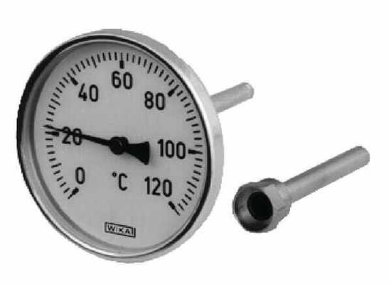 Pièces agricoles - Fertilisation & Lisier - Thermomètre D63 0-120°C arrièr