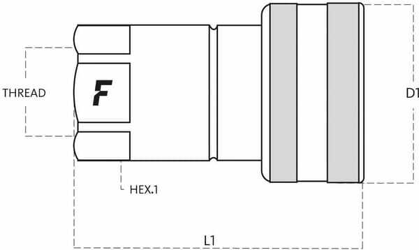 Pièces agricoles - Hydraulique - Raccord rapide femelle 1/4" - 1/4" BSP