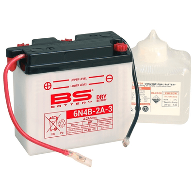 Pièces Quad & Motos - Electrique - Batterie BS BATTERY conventionnelle avec pack acide - 6N4B-2A-3
