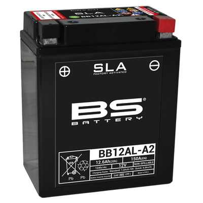 Pièces Quad & Motos - Electrique - Batterie BS BATTERY SLA sans entretien activé usine - BB12AL-A2