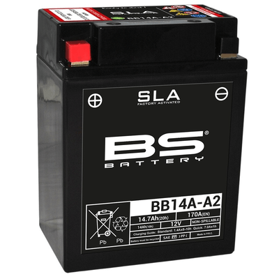 Pièces Quad & Motos - Electrique - Batterie BS BATTERY SLA sans entretien activé usine - BB14A-A2