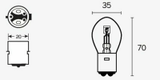 Ampoule TECNIUM S1 12V 25/25W - x10