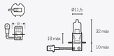 Ampoule V PARTS H3 12V 55W