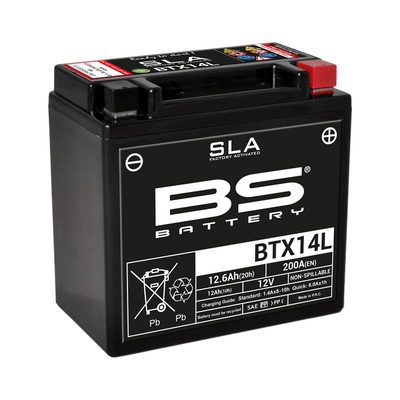 Pièces Quad & Motos - Electrique - Batterie BS BATTERY SLA sans entretien activé usine - BTX14L