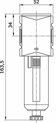 Pièces agricoles - Pièce pneumatique - Filtre à air comprimé 1/4"