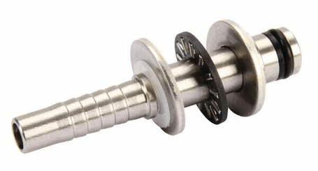 Pièces agricoles - Hydraulique - Embout lavage lisse tournant à sertir DN08-Ø11mm inox