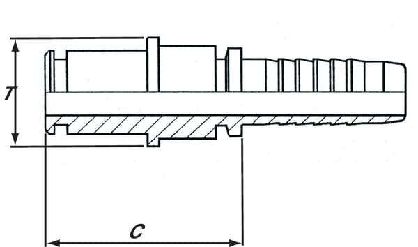 Pièces agricoles - Hydraulique - Raccord M21x1.5 DN10 WAP
