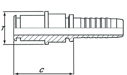 Pièces agricoles - Hydraulique - Raccord M21x1.5 DN10 WAP