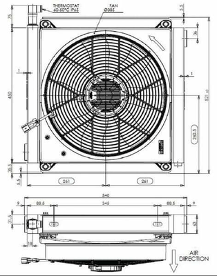 Pièces agricoles - Fertilisation & Lisier - Radiateur + ventilateur 12 V Battioni Pagani
