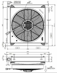 Pièces agricoles - Fertilisation & Lisier - Radiateur + ventilateur 12 V Battioni Pagani