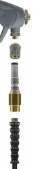 Pièces agricoles - Hydraulique - Accouplement mâle ST-247 x filetage mâle M22x1,5, acier inoxydable