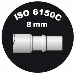 Pièces agricoles - Pièce pneumatique - Connecteur mâle avec filetage 3/8" BSP M