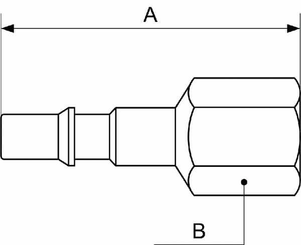 Pièces agricoles - Pièce pneumatique - Connecteur mâle avec filetage 1/2" BSP F