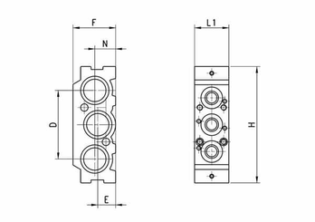 Pièces agricoles - Pièce pneumatique - Module intermédiaire